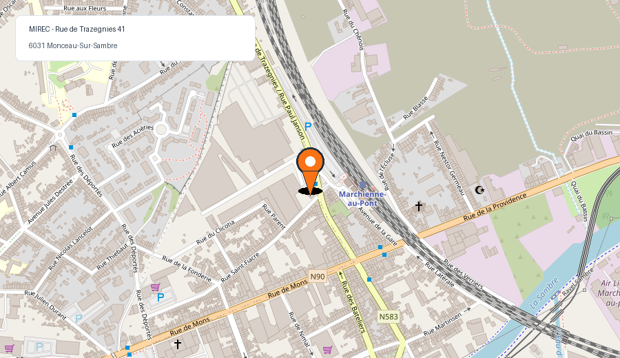 Carte d'accès à la MIREC